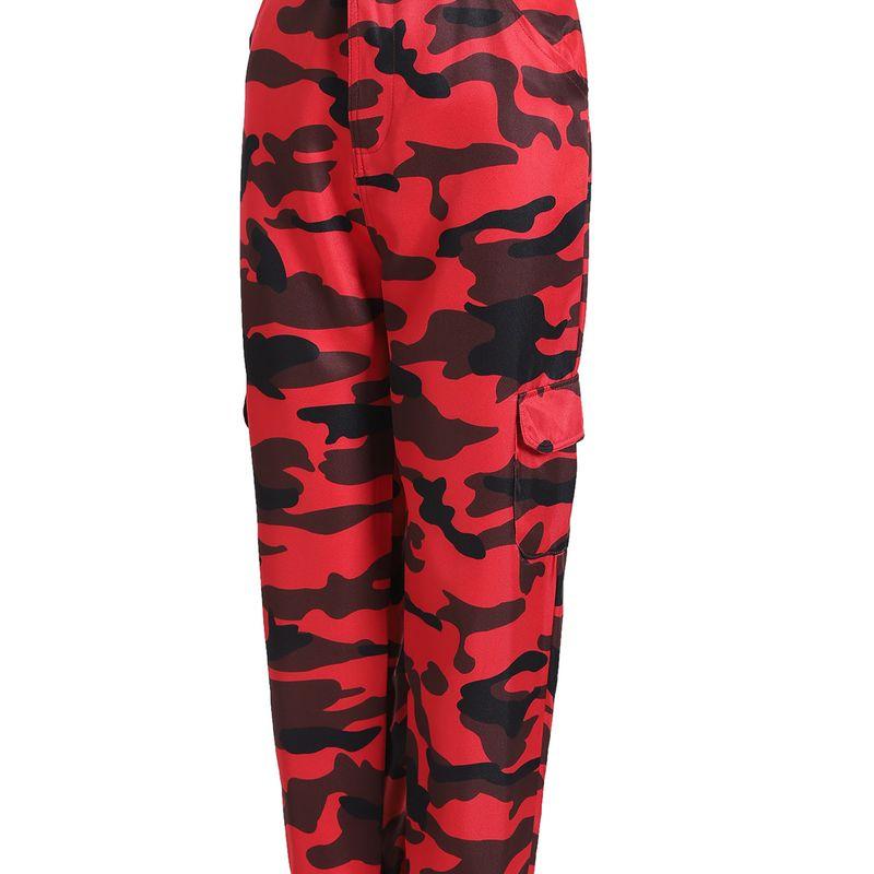 

Мода 2024 Трансграничный Wish Новое поступление Камуфляжные джинсы для рабочей одежды Повседневные брюки гаремы Burgundy M