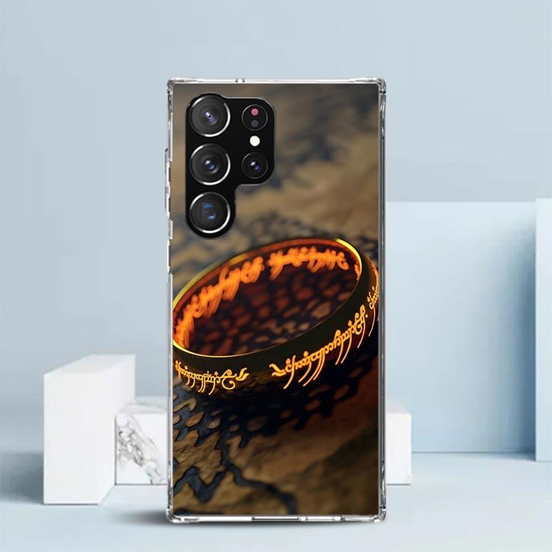 The L-Lord of The R-Rings Soft Cover for Samsung Galaxy S25 Edge S26 S24 S23 Ultra Phone Case S22 S21 Plus S20 FE Print Pattern
