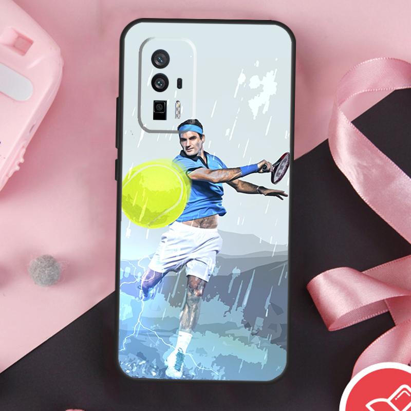 Tennis Roger Federer RF Case For Xiaomi 13T 11T 12T Pro 12 Lite 13 14 Ultra POCO F6 F5 M6 X3 X5 X6 Pro F3 M5s Cover