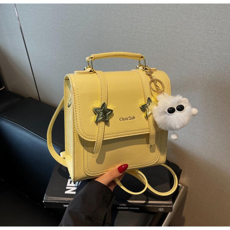 Premium texture women's new popular fashion commuter schoolbag college student hand carry small backpack backpack