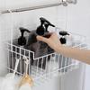 Ernest Bathroom Hanging Basket, Regular Size, with Towel Hanger and Small Item Hooks, 39.5cm (W) X 19cm (D) X 33.5cm (H), White, Bathroom Storage Rack