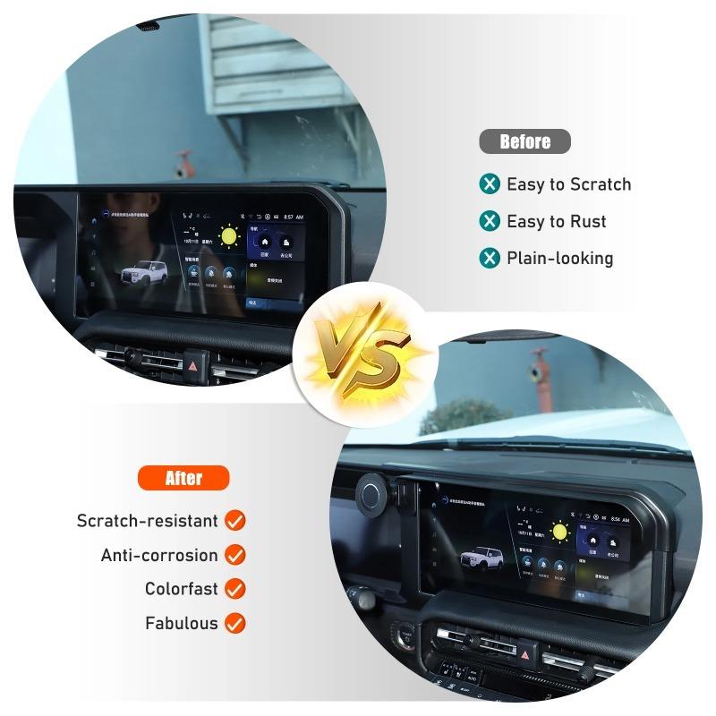 For Toyota Land Cruiser Prado 250 LC250 2024-2025 ABS Car Navigation Screen Visor Mobile Phone Stand Car Interior Accessories