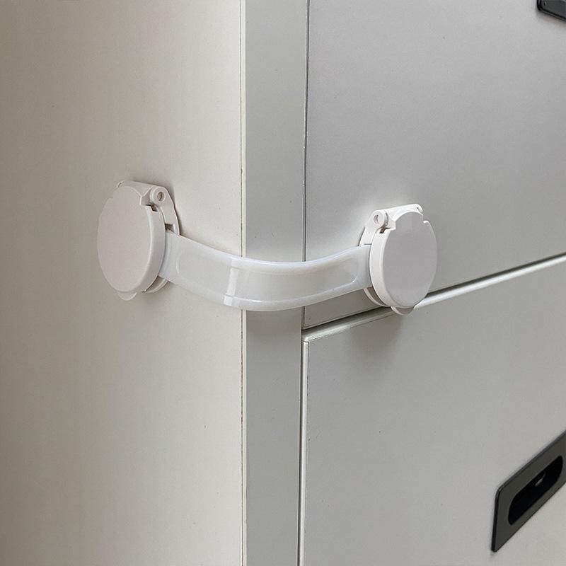 Child Safety Invisible Drawer & Cabinet Lock - Baby Proofing Anti-Pinch Design for Refrigerators and Doors