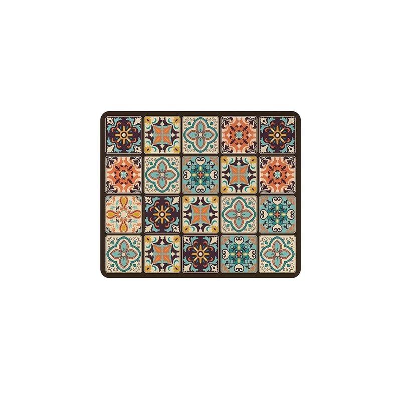 ABBP-Quick-Dry 50X60cm Washed Dust Cover Pad For Washing Machine Checkered Pattern, Absorbent Protective Top Mat For Washer And