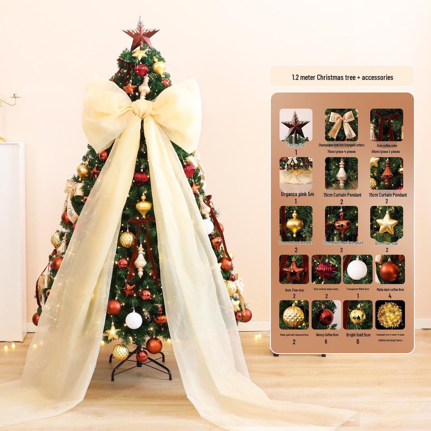 2025 Christmas Tree Ornament Set for Hotel, Mall, or Living Room Decoration