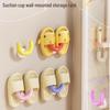 No-Drill Wall-Mounted Suction Cup Shoe Rack for Bathroom or Shower