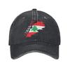 Lebanon Flag Heart Accessories Baseball Caps Unisex Casual  Caps Hat Adjustable Trucker Hats Snapback Cap
