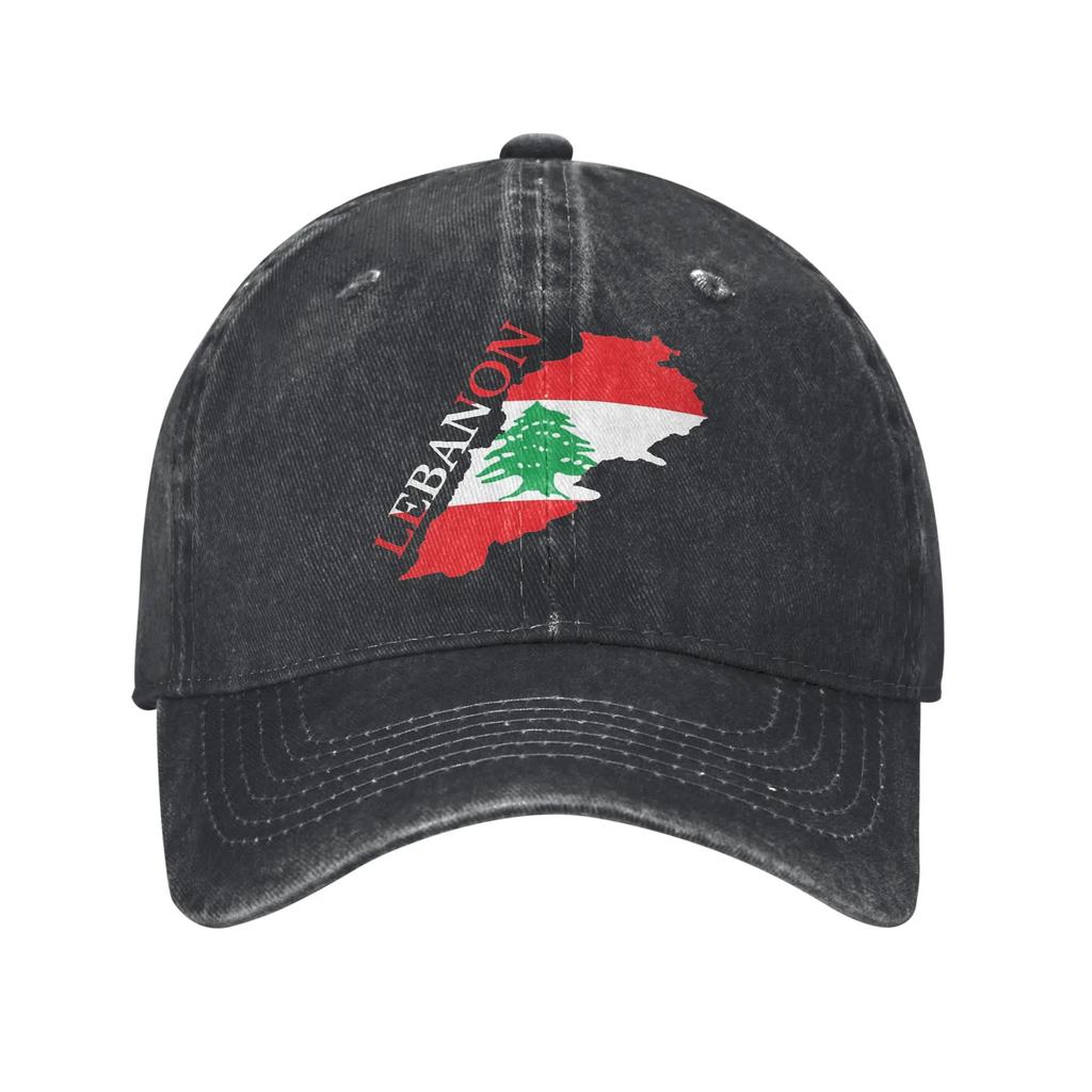 Lebanon Flag Heart Accessories Baseball Caps Unisex Casual  Caps Hat Adjustable Trucker Hats Snapback Cap