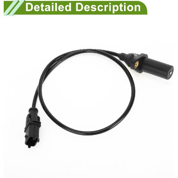No.46474583 Crankshaft Position Sensor for FIAT Stilo 1.2 16V 2002-2006 Sturdy Black Engine Crank CKP Sensor Metal Plastic 1 Pc