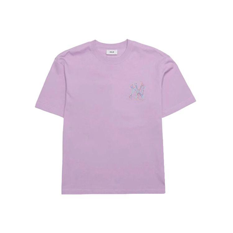 MLB New York Yankees T Shirt Unisex Light Purple 3ATSB0953-50PPL