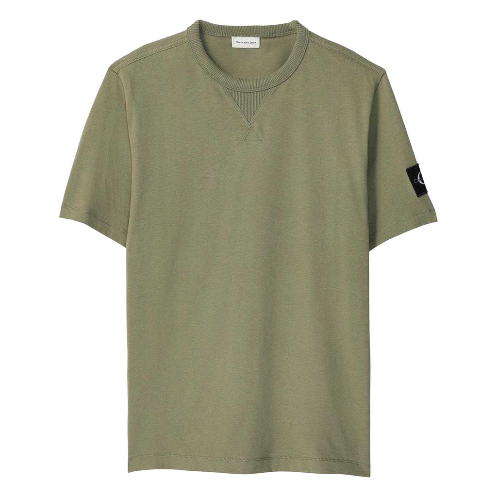 Calvin Klein Mens Badge Crew Neck Regular T-Shirt