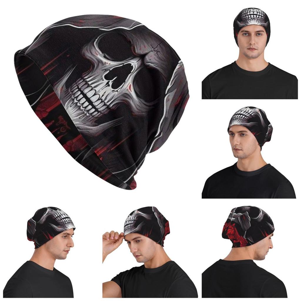 Forest Roses Santa Muerte Unisex Adult Beanies Caps Knitting Bonnet Hat Warm Fashion Autumn Winter Outdoor Skullies Hats