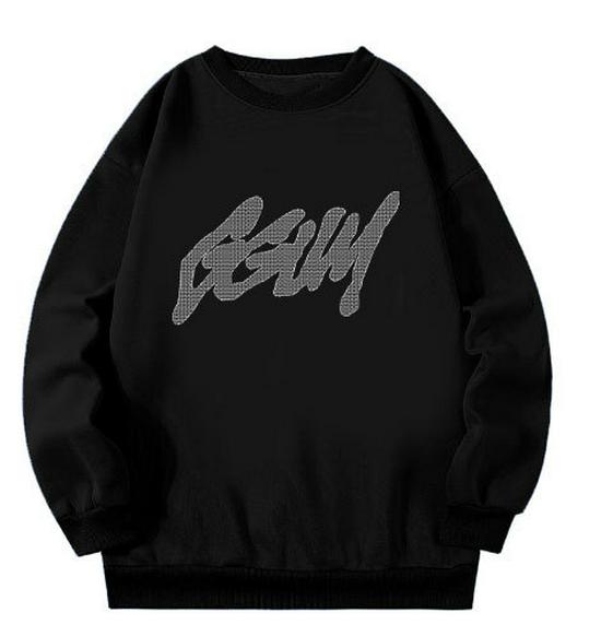 Ranjun GGUM Pullover-Hoodie mit Samtfutter und Aufdruck - Herbst-/Winter-Stil-Sweater