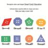 Handmade Montessori Geometric Beading Blocks - Educational Toys for Primary School Students
