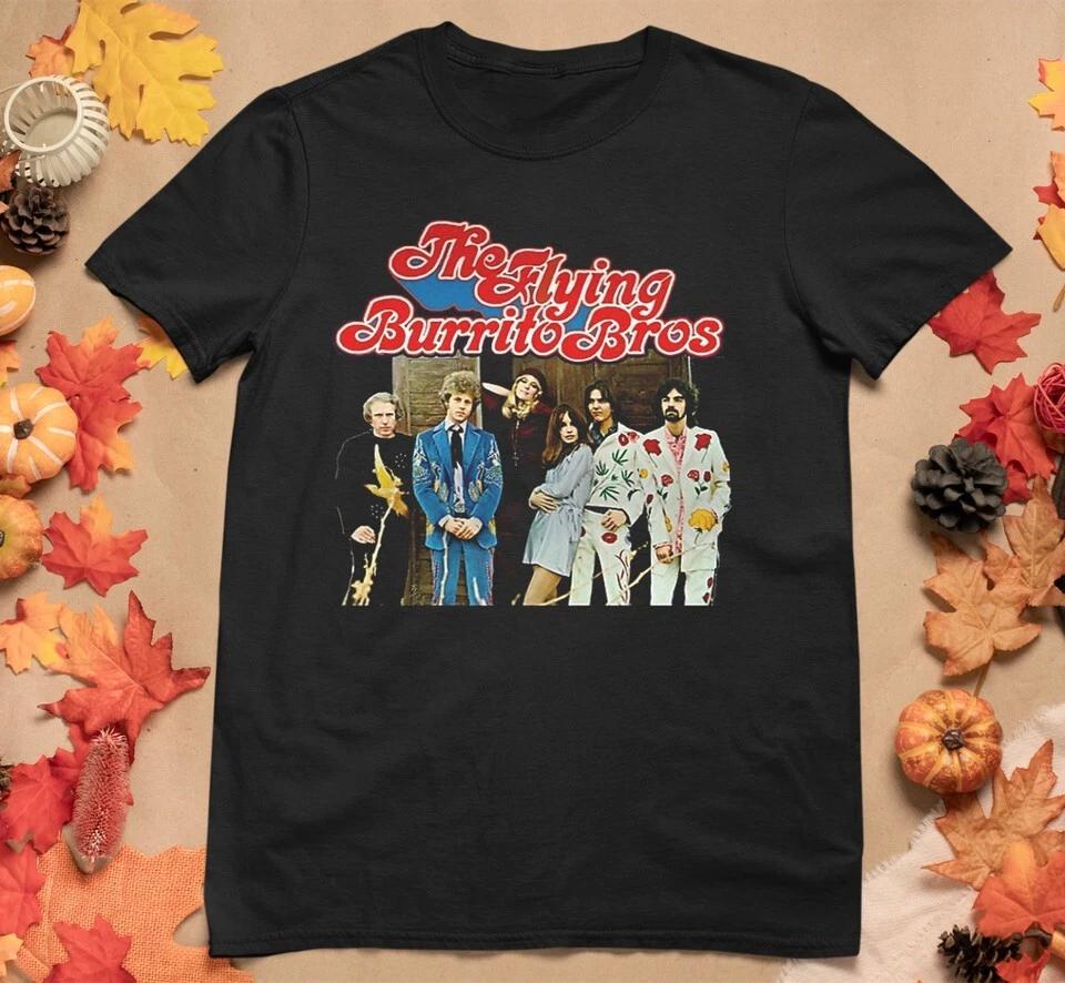 Унисекс черная футболка The Flying Burrito Brothers 3XL
