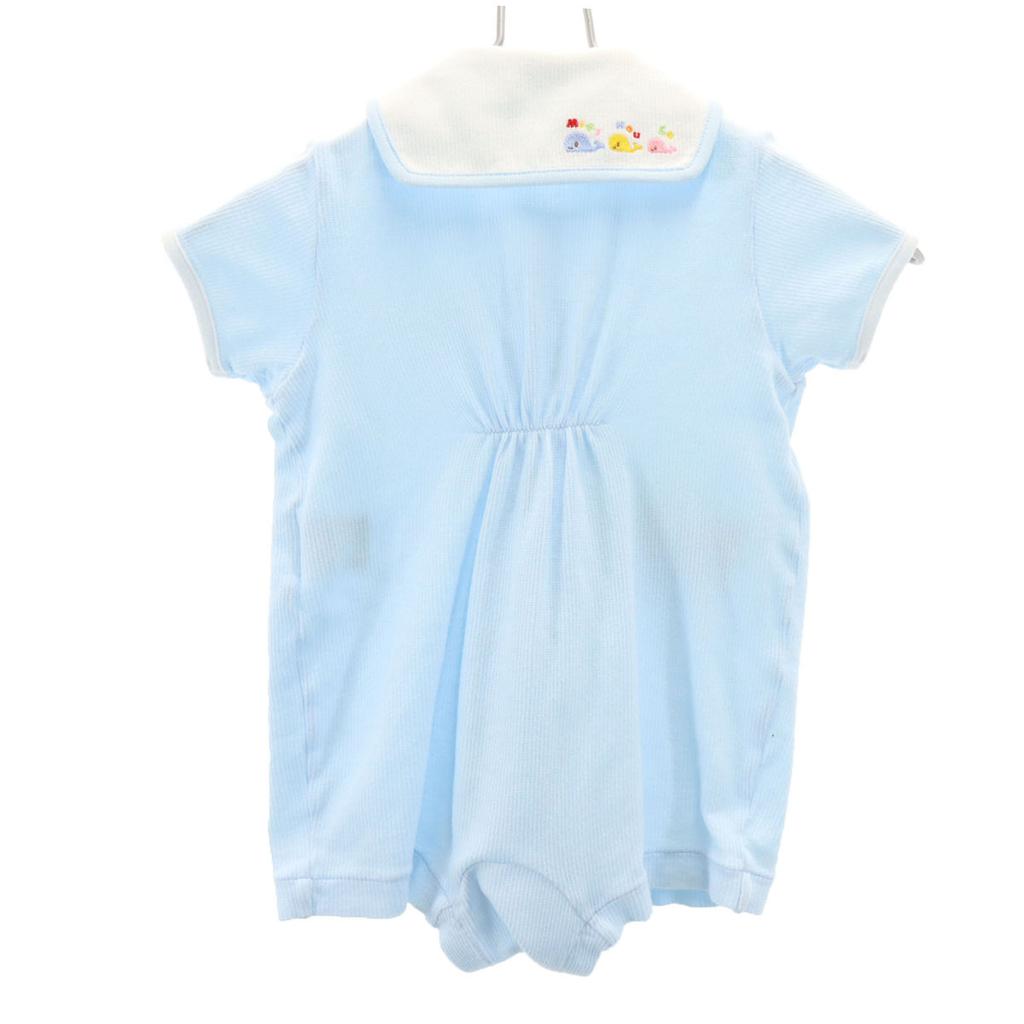 mikihouse made in Japan Short sleeve Coverall 70 Light blue Kid's Used