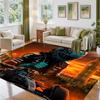 George Russell Design Crystal Velvet Rug Soft Decorative Mat for Bedroom Entrance