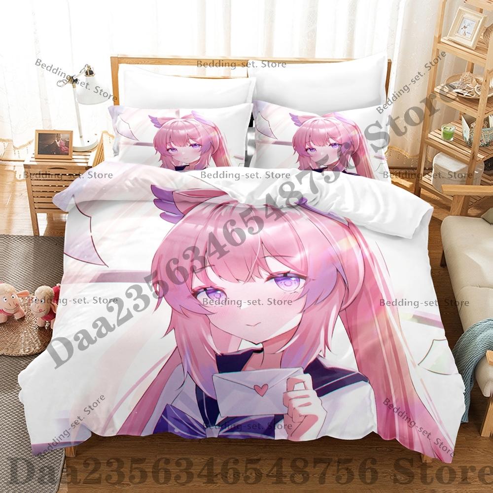 Genshin Impact Sangonomiya Kokomi Bedding Set Single Twin Full Queen King Size Bed Set Adult Bedroom Duvetcover Sets Anime Bed