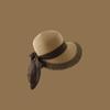 Fashion Ins Net Red Summer Outing Large Brim Sun-shading Beach Sun Hat Korean Version of The Obvious Face Small Straw French Straw Hat Female