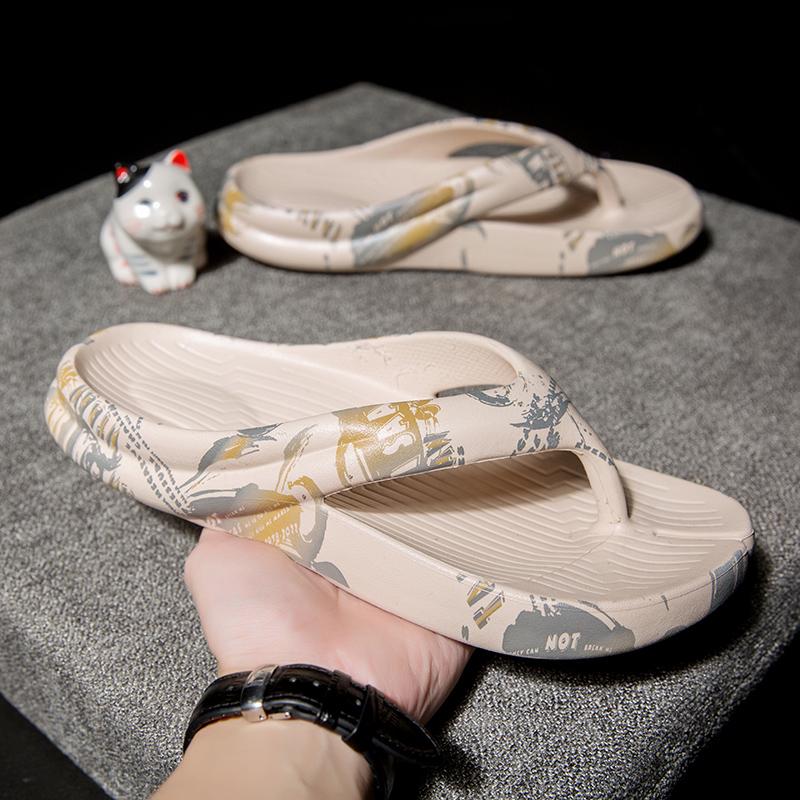 

Новые мужские пляжные тапочки Простые домашние парные модели Кокосовые туфли Нескользящие сандалии и тапочки для ванной Вьетнамки 39