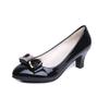 Women High Heels Low Heels Fashion Bow Patent Professional Work Casual Shoe Wedding Party Shoes