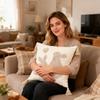Easter Bunny 3d Embroidered Tufted Pillowcase For Living Room And Bedroom, Removable And Washable Pillowcase