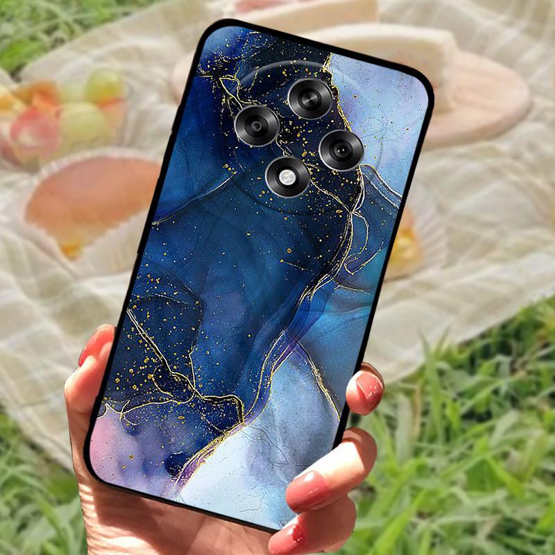 Für OPPO Reno 12 F Hülle Marmor Weiches Silikon Stoßfest Coque Für OPPO Reno 12F 5G Schützen Handyhülle Reno12F Fundas