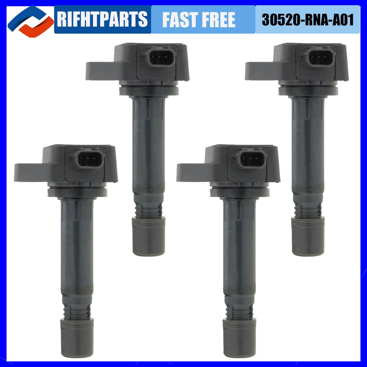 

New 30520-RNA-A01 099700-101 Ignition Coils For Honda Civic 1.8L 2006 2007 2008 2009 2010 2011 30520RNAA01 UF582 C1580 UF-582 4pcs