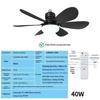 Dimmable 30/40W Led Ceiling Fan Light With Remote Control E27 Hanging Lamp For Living Room Study Home Decor 85-265V