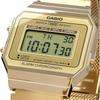 Casio Vintage Series A700WMG-9A Digital Watch Metal Mesh Band Gold Unisex