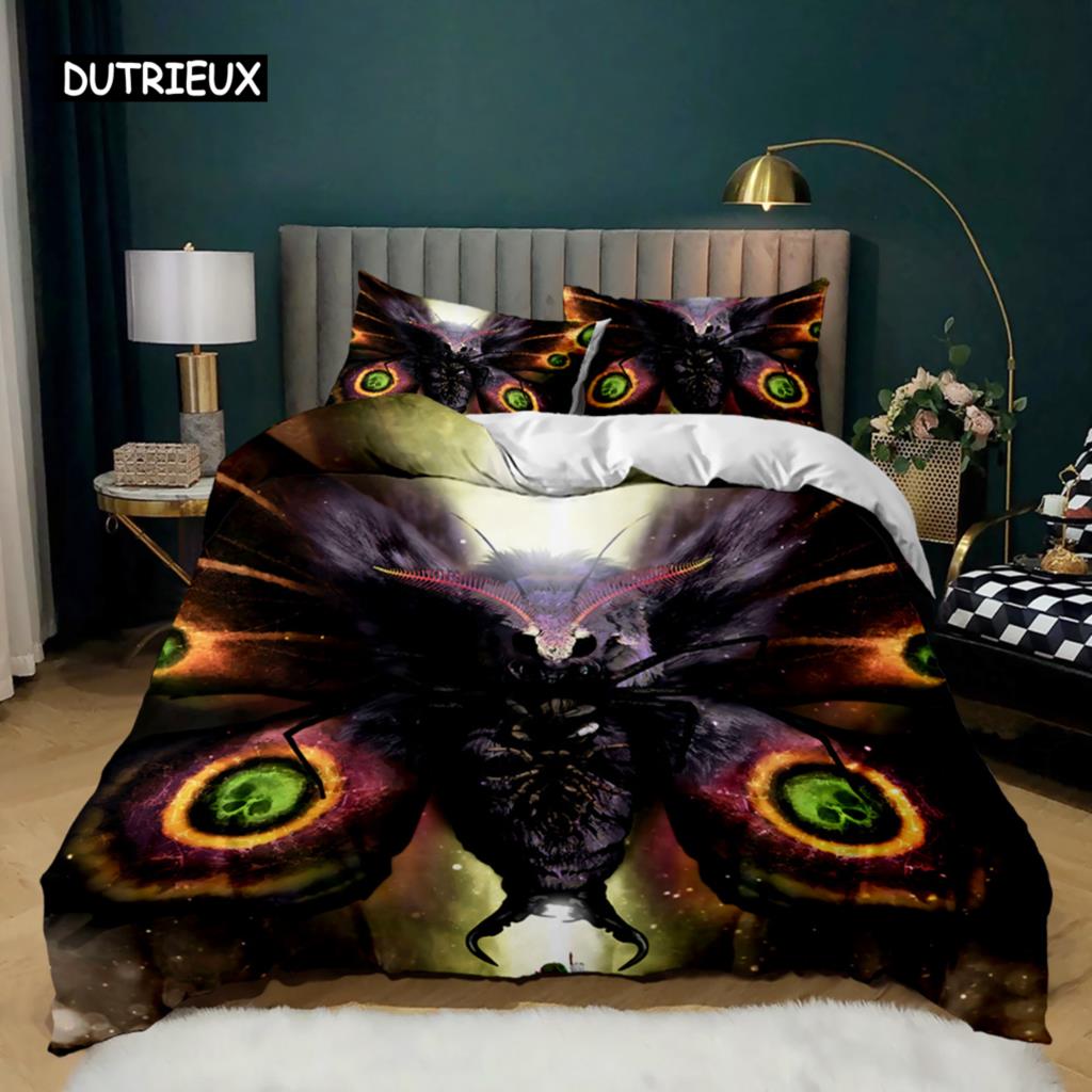 Butterfly Duvet Cover Set Butterfly Plum Branch Pattern Bedding Set Soft Bedclothes Twin Queen King Size Polyester Qulit Cover