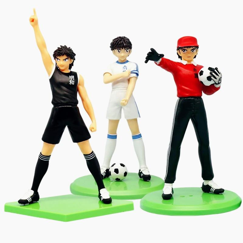 Captain Tsubasa Anime Figure Ozora Tsubasa Action Figures Hyuuga Wakabayashi/ Kojirougenzou Figurine Collection Model Toys