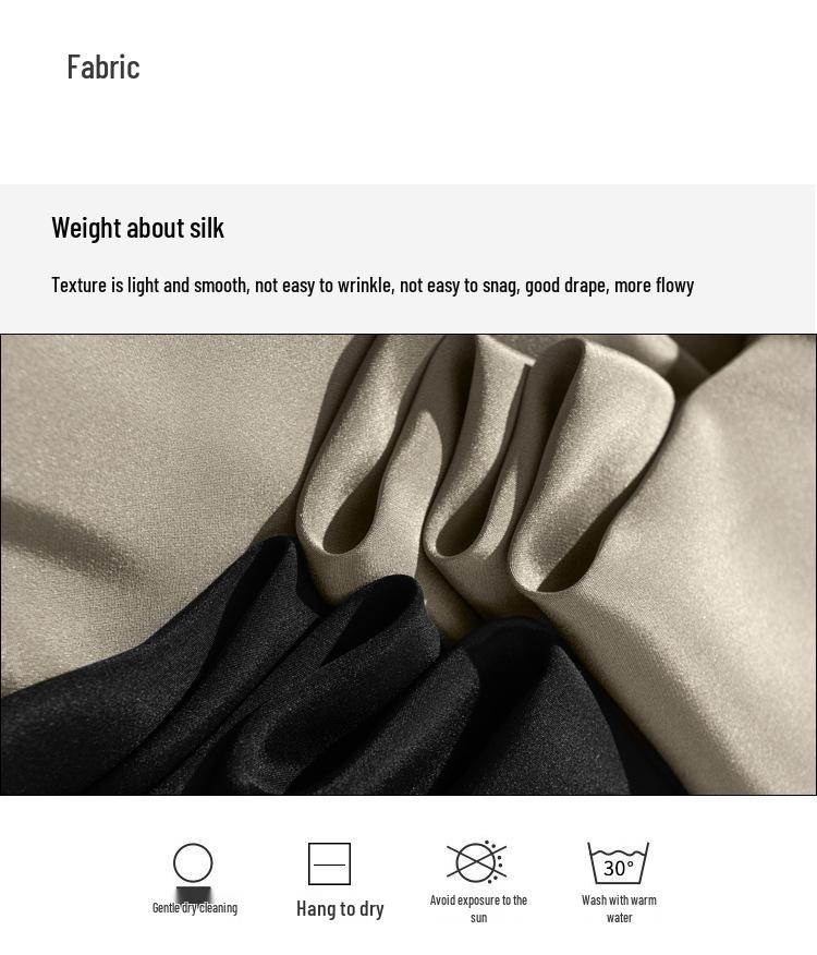 Francuska jedwabna spódnica midi - Jednolity kolor, wyszczuplająca, jedwab morwowy, elegancka damska odzież letnia