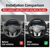 BTNPY1 Suitable for Kia Breathable Leather Matte Carbon Fiber Texture Steering Wheel Cover Suitable for Ceed Jd Picanto Sportage 3 2019 Ev3 Rio 4