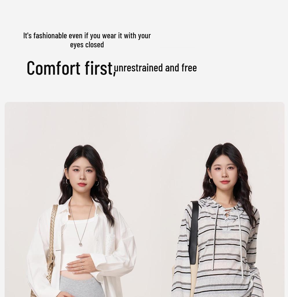 MASANON Maternity Petite Micro-Flare Pants for Early Autumn 2025