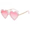 New Cute Children's Sunglasses Travel Sunscreen Trend Korean Edition Fashion Irregular Heart Shaped Baby Sunglasses