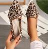 Fashion Women's Shoes Loafers Leopard Ballet Flats Pointed Toe Barefoot Slip-on Low Heel Luxury Stripe Print Woman Shoe Butterfly Size43