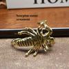 1PCS Golden Scorpion Brass Figurine, Home Sculpture Decoration, Animal Figurine, Desktop Ornament.