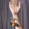 Yi Ming Xian Yuan Seed Shell Rattle Pendant: Handmade Wind Chime Bell Ornament for Backpack or Car