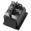 Heschen Rocker Switch ON-Off-ON DPDT 6 Terminals 16A 250VAC Black 2Pack