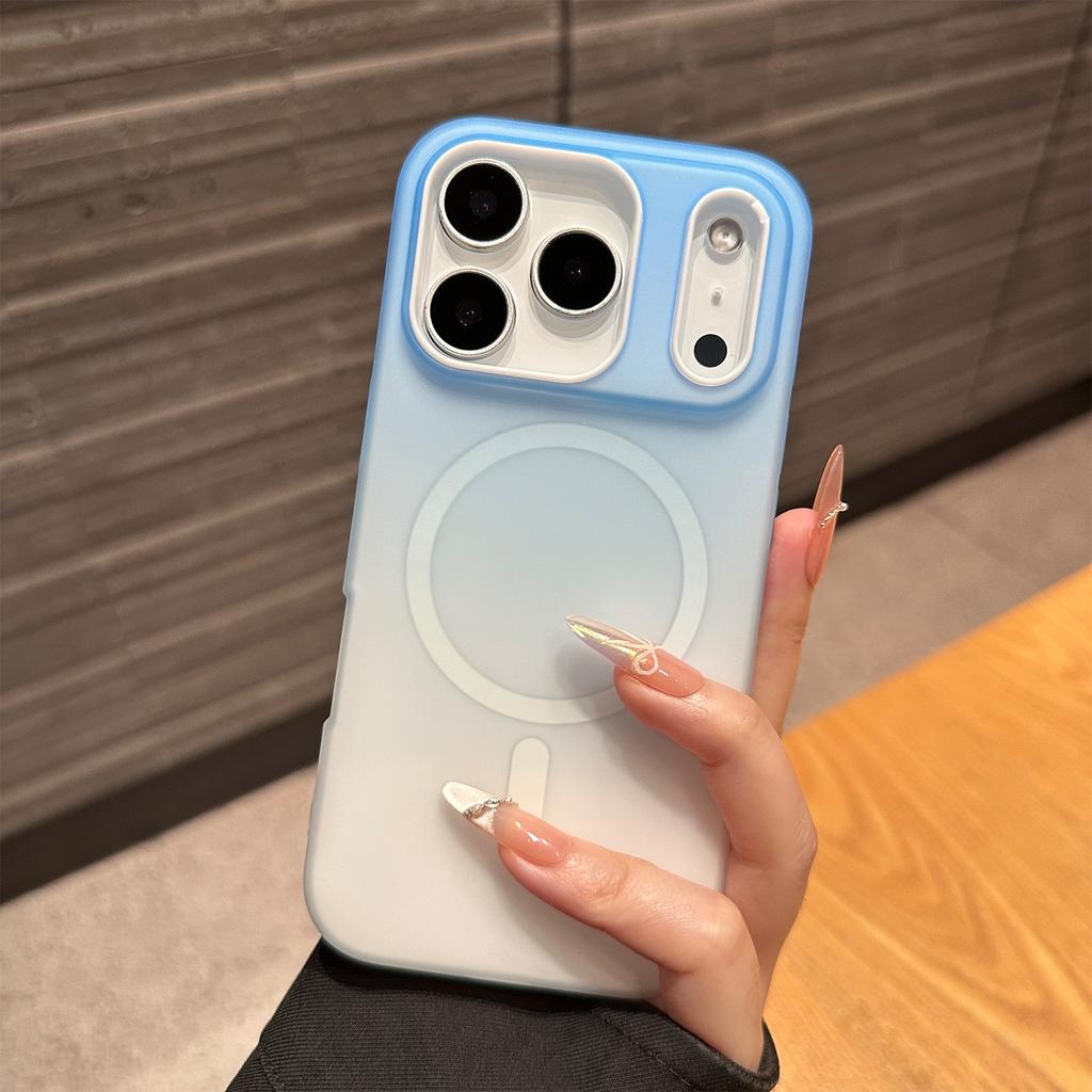 Luxury 2 in 1 Candy Magsafe Wireless Charge Phone Case For iPhone 11 12 13 14 15 16 Pro Max 17 Air Magnetic Bumper Cases Cover