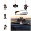 Skull Car Acrylic Pendant Double Sided Printing Skull Hanging Ornament  Backpack