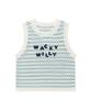 WACKY WILLY Women'S Knit Crochet Vest Sky Blue