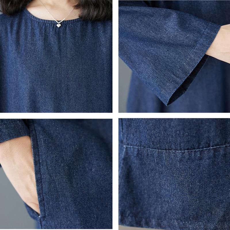 Hwase Loose Boxy Denim Dress Up To 99 Hb5sop014c