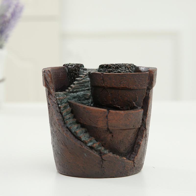 Succulent Garden Resin Ornaments: DIY Micro-Landscape Bonsai Decorations