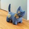 Fabric Cat Decorative Door Stopper Cartoon Kitten Weighted Interior Door Stop Windproof Home Office Floor Stuffed Animal Doorstop