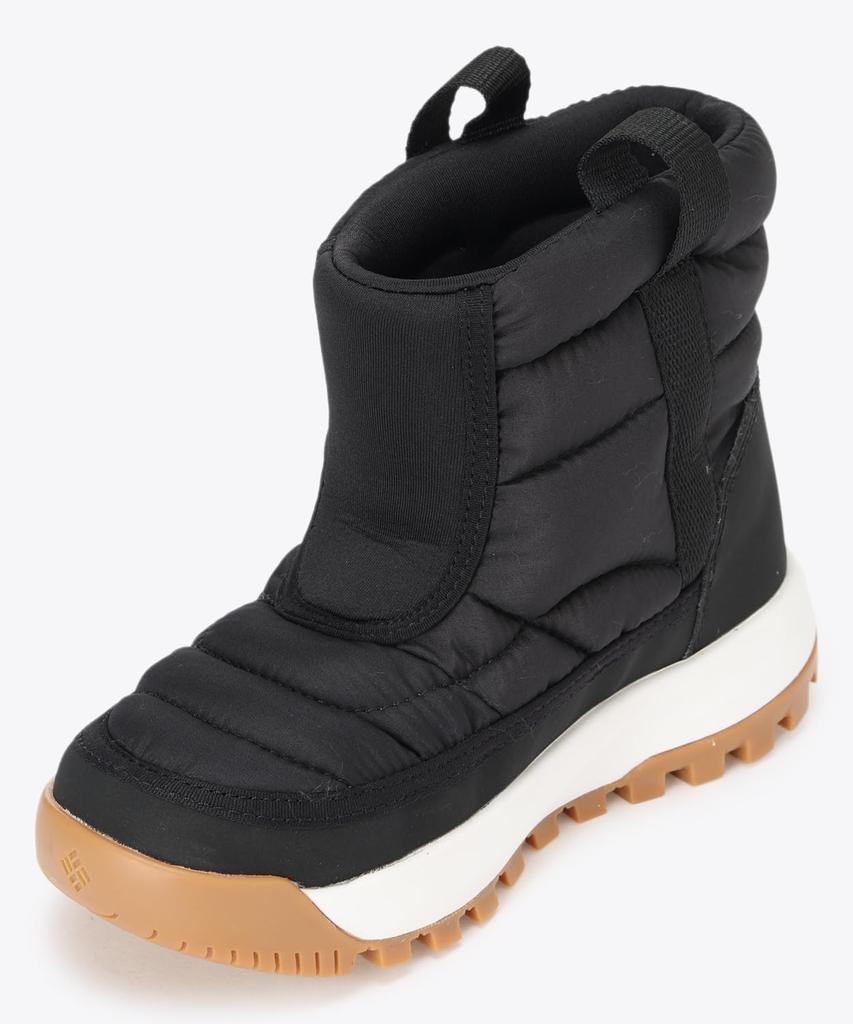 Columbia Youth Snowtrot Mid Boots Size Sea Salt BY2238, Kids' 22.0cm, Black,