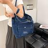 Casual Simplicity 2025 New Women's Messenger Bag Korean Version Literary Solid Color Student Shoulder Bag Large Capacity Tote Bag