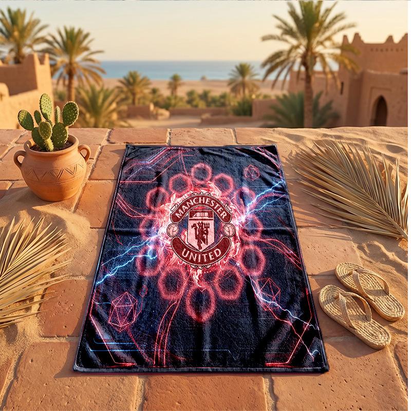 Manchester United Print Mikrofaser Strandtuch Schnelltrocknend Saugfähig Großes Handtuch für Strand Schwimmen Reisen