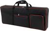 Laquest Waterproof Keyboard Case for 61 Keys Soft Bag Backpackable Piano Synthesizer Black 600D